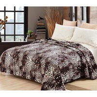 Patura Cocolino moale si pufoasa de 2 persoane, 200*230cm maro Amy309