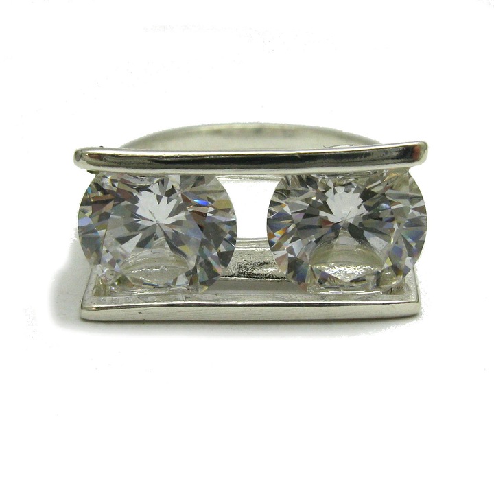 Inel dama, Empress, Argint, Argintiu