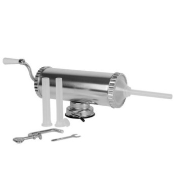 Masina de facut carnati, material inox, 3 forme, capacitate 1.5 kg Masina de facut carnati, material inox, 3 forme, capacitate 1.5 kg