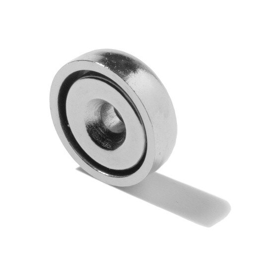 Magnet oala neodim 13mm cu orificiu - set de 10 bucati