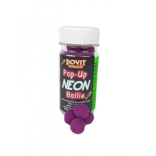 Boilies Dovit pop-up neon, 14mm, 40 g, afine cu calmar