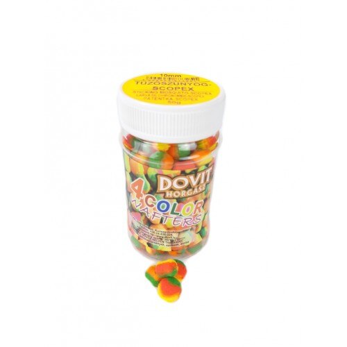 Pelete 4 color wafters DOVIT, 10MM, 50 g, larva de chironomide cu scopex