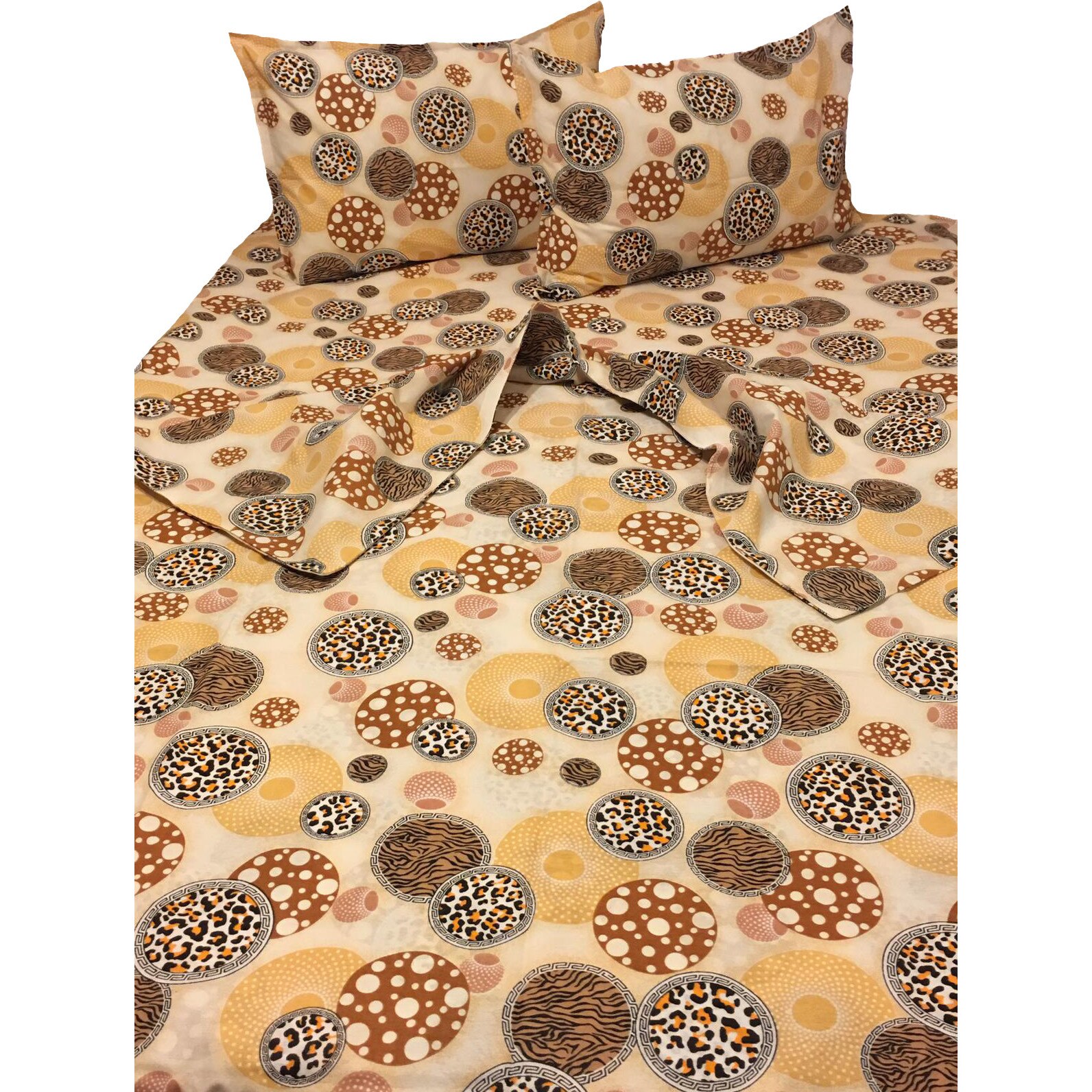 Lenjerie pat dublu by Liz Line - bumbac 100% - patru piese - D4110