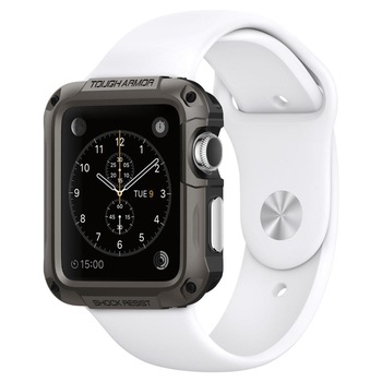 Carcasa Apple Watch 42 mm TPU SPIGEN Tough Armor Grey Gunmetal Carcasa Apple Watch 42 mm TPU SPIGEN Tough Armor Grey Gunmetal