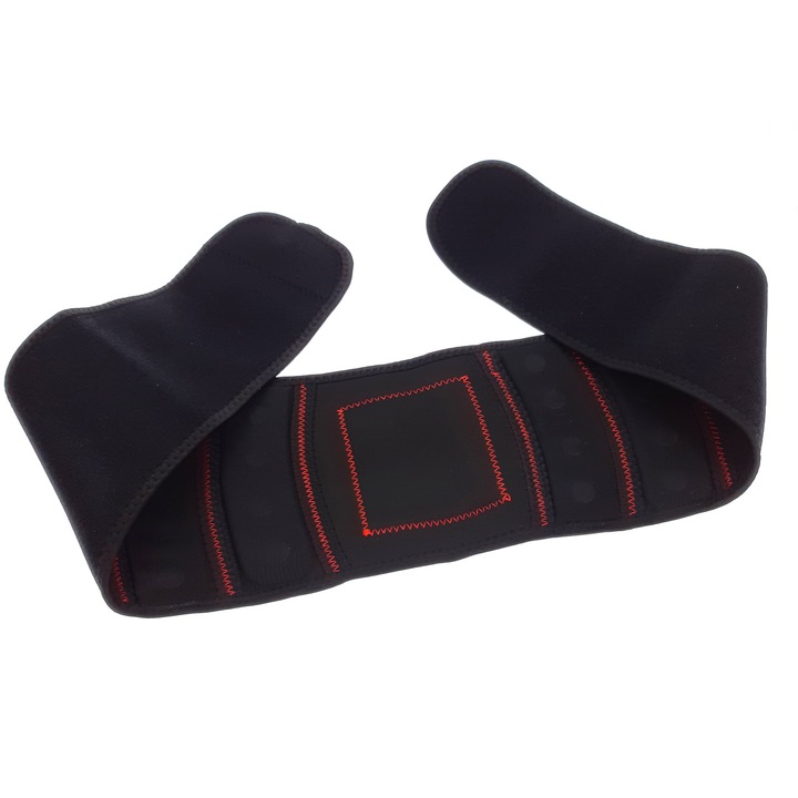 Centura lombara magnetica din neopren, 4 benzi cu 16 magneti