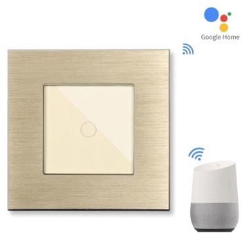 Intrerupator inteligent DeLuxe simplu tactil WIFI+RF compatibil Google Home si Alexa M2G Intrerupator inteligent DeLuxe simplu tactil WIFI+RF compatibil Google Home si Alexa M2G