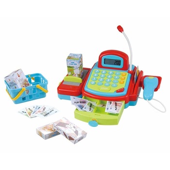 Jucarie Casa de marcat cu calculator, microfon, cititor card si cod bare 3215 PlayGo Jucarie Casa de marcat cu calculator, microfon, cititor card si cod bare 3215 PlayGo