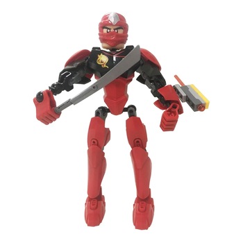 Figurina ninja, Zola®, rosie, 21 cm Figurina ninja, Zola®, rosie, 21 cm