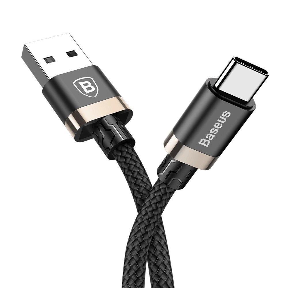 Cablu de date USB Type C , Baseus Golden Belt 1.5m , 3A , gold