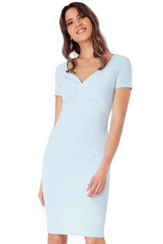 Rochie de ocazie, City Goddess, Ocazie, maneci scurte, Albastru Rochie de ocazie, City Goddess, Ocazie, maneci scurte, Albastru