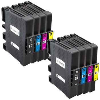 Set 8 Cartuse Compatibile GC-41 2BK/2C/2M/2Y Pentru Ricoh Aficio SG2100N,2110N,3100,3110DNW,7100DN Set 8 Cartuse Compatibile GC-41 2BK/2C/2M/2Y Pentru Ricoh Aficio SG2100N,2110N,3100,3110DNW,7100DN