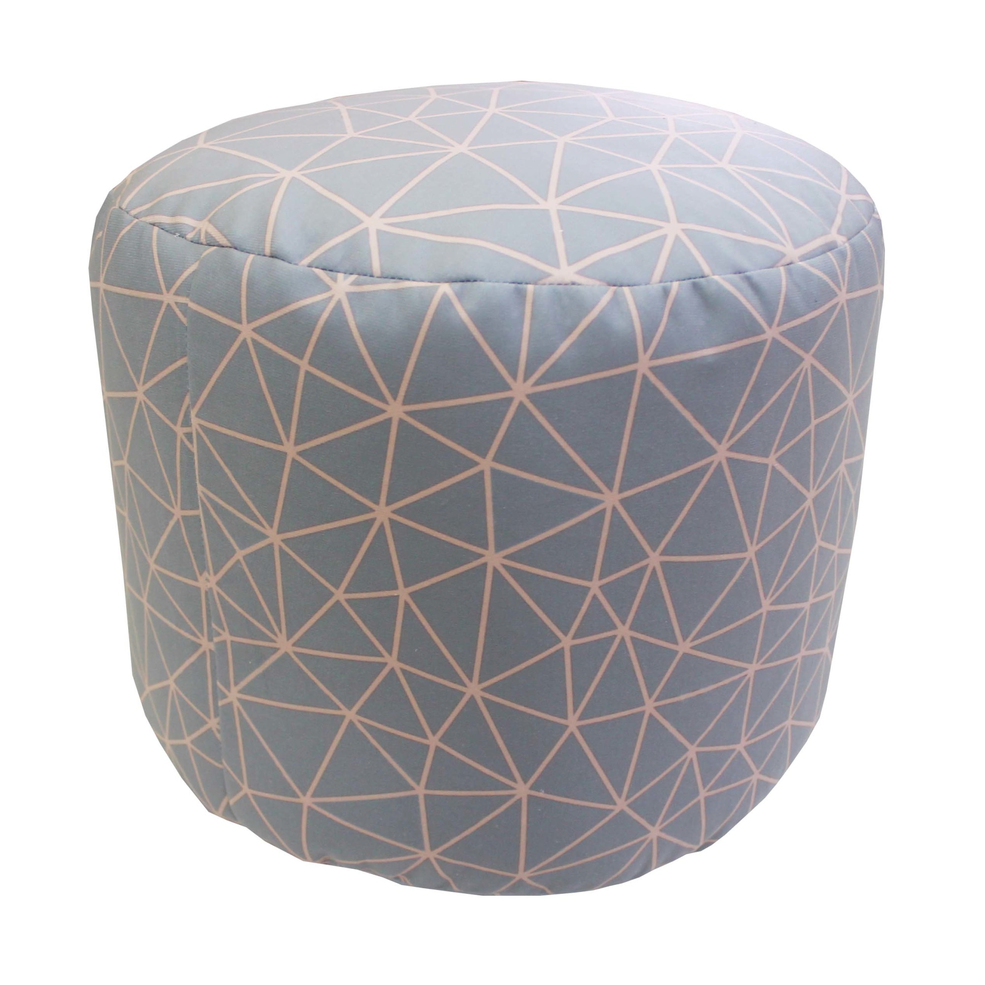 Taburet Dekoratex Geometrics, poliester imprimat, 35 x 45 cm, motiv Grey and Rose