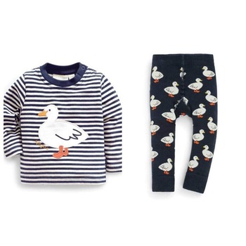 Set Bluza Duck, Jojo Maman Bebe, baieti,+ Colanti Duck, Jojo Maman Bebe, Alb/Bleumarin Set Bluza Duck, Jojo Maman Bebe, baieti,+ Colanti Duck, Jojo Maman Bebe, Alb/Bleumarin