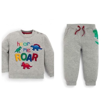Set Bluza Kids 'Hear Me Roar', Jojo Maman Bebe, baieti, 12-18 luni + Pantaloni Grey Dinosaur, Jojo Maman Bebe, baieti, 12-18 luni Set Bluza Kids 'Hear Me Roar', Jojo Maman Bebe, baieti, 12-18 luni + Pantaloni Grey Dinosaur, Jojo Maman Bebe, baieti, 12-18 luni