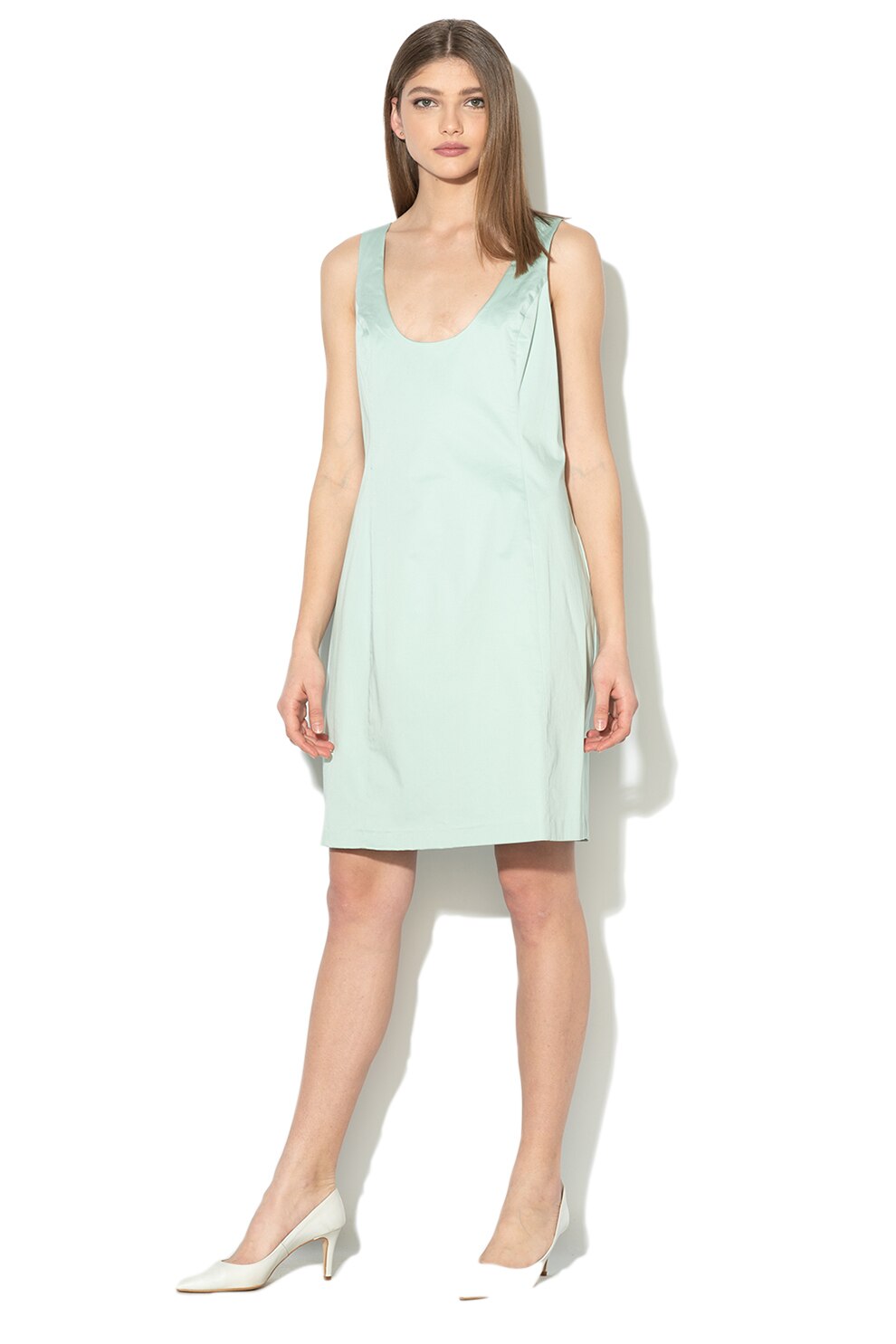 United Colors of Benetton, Rochie dreapta, Albastru pastel