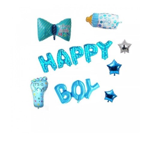 Set 7 Baloane, Happy B-Day, Fundita, Multicolor