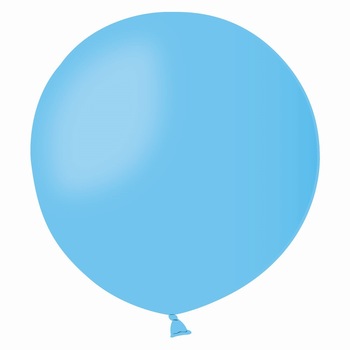 Balon Latex Jumbo 48 cm, Albastru Deschis 09, Gemar G150.09, set 5 buc Balon Latex Jumbo 48 cm, Albastru Deschis 09, Gemar G150.09, set 5 buc
