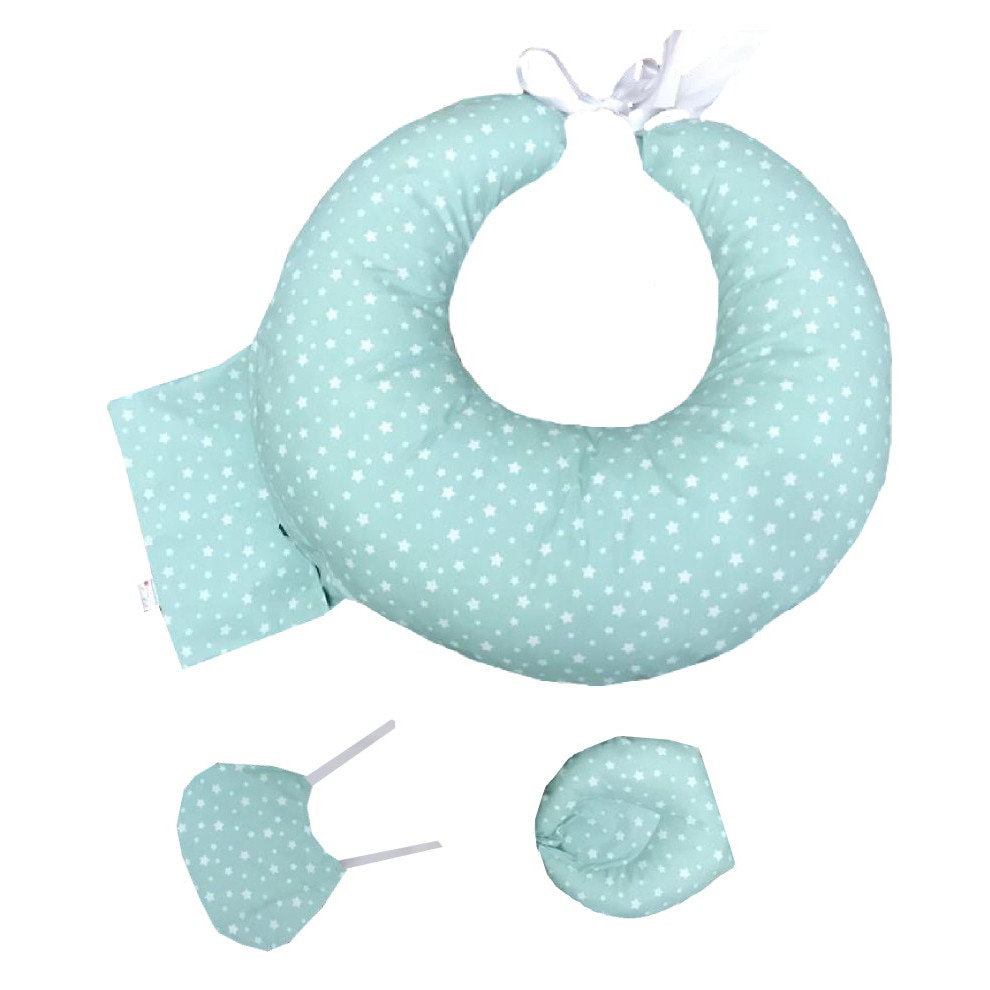 Set Perna pentru alaptat cu husa detasabila Premium Deseda Stelute pe vernil