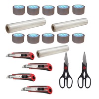 pachet 4 x cutter semiprofesinal  2 x foarfeca multifunctionala  3 x folie stertch paletizat  10 x banda adeziva tip scotch mata imagen 22_0_
0