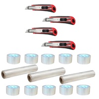 pachet 4 x cutter semiprofesinal  3 x folie stertch paletizat  10 x banda adeziva tip scotch transparent imagen 20_0_
0