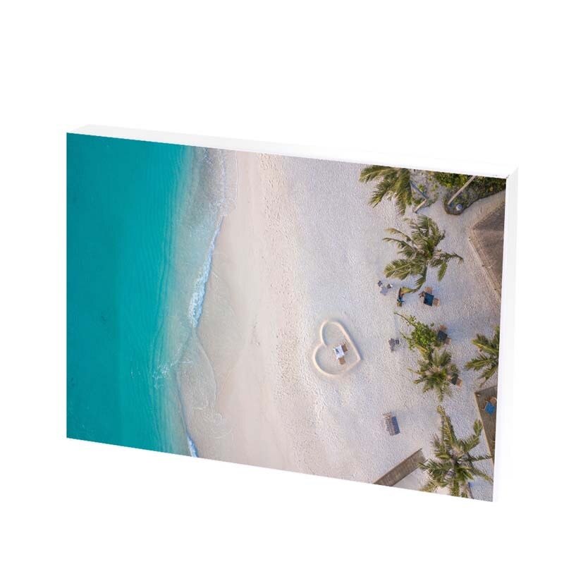 Tablou Canvas, heart in sand, 30x50 CM, D301F