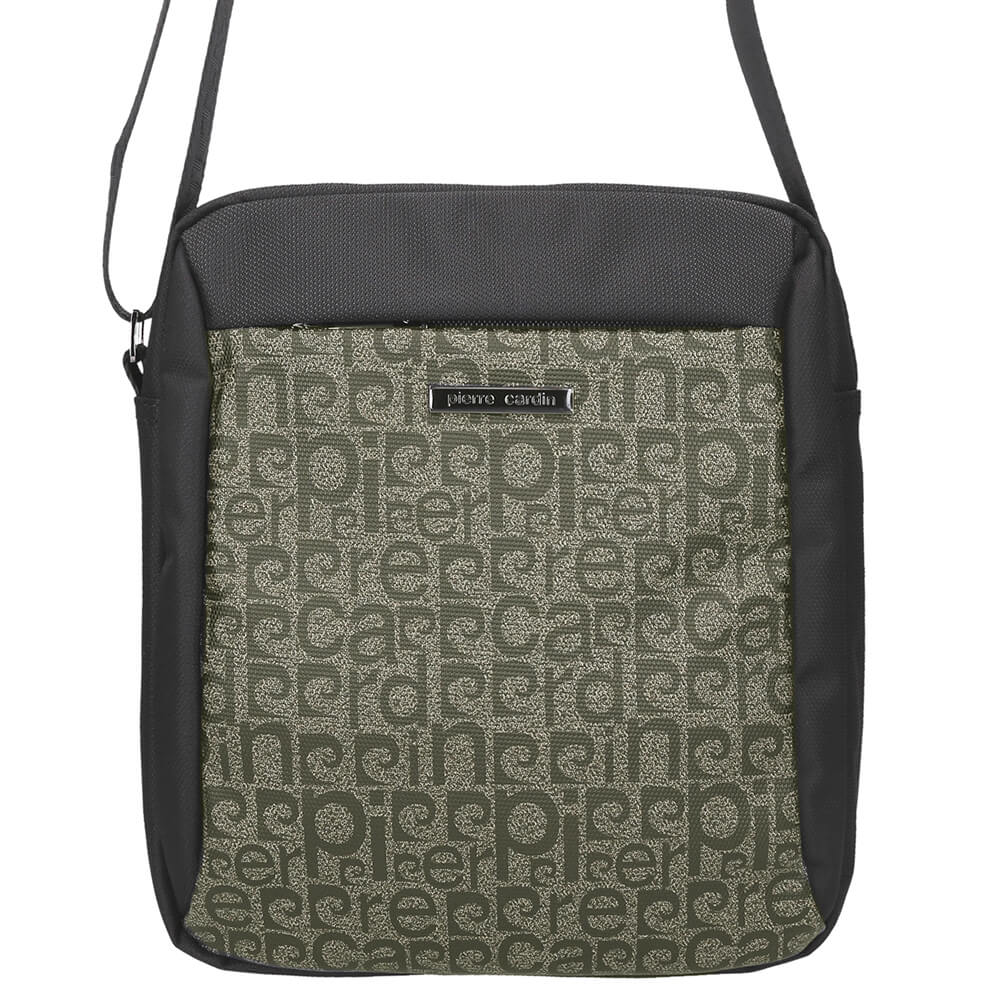 Geanta umar barbati Pierre Cardin GBU522, Negru/Bej