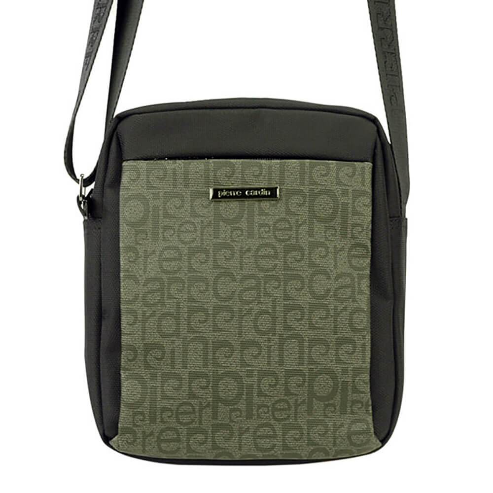 Geanta umar barbati Pierre Cardin GBU524, Negru/Bej