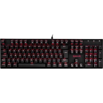 Tastatura gaming mecanica Redragon Mitra, iluminare rosu, switch red Tastatura gaming mecanica Redragon Mitra, iluminare rosu, switch red