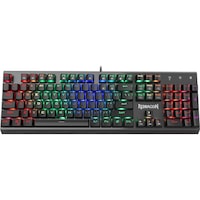 Tastatura gaming mecanica Redragon Pratyusa, iluminare RGB, switch blue, gri