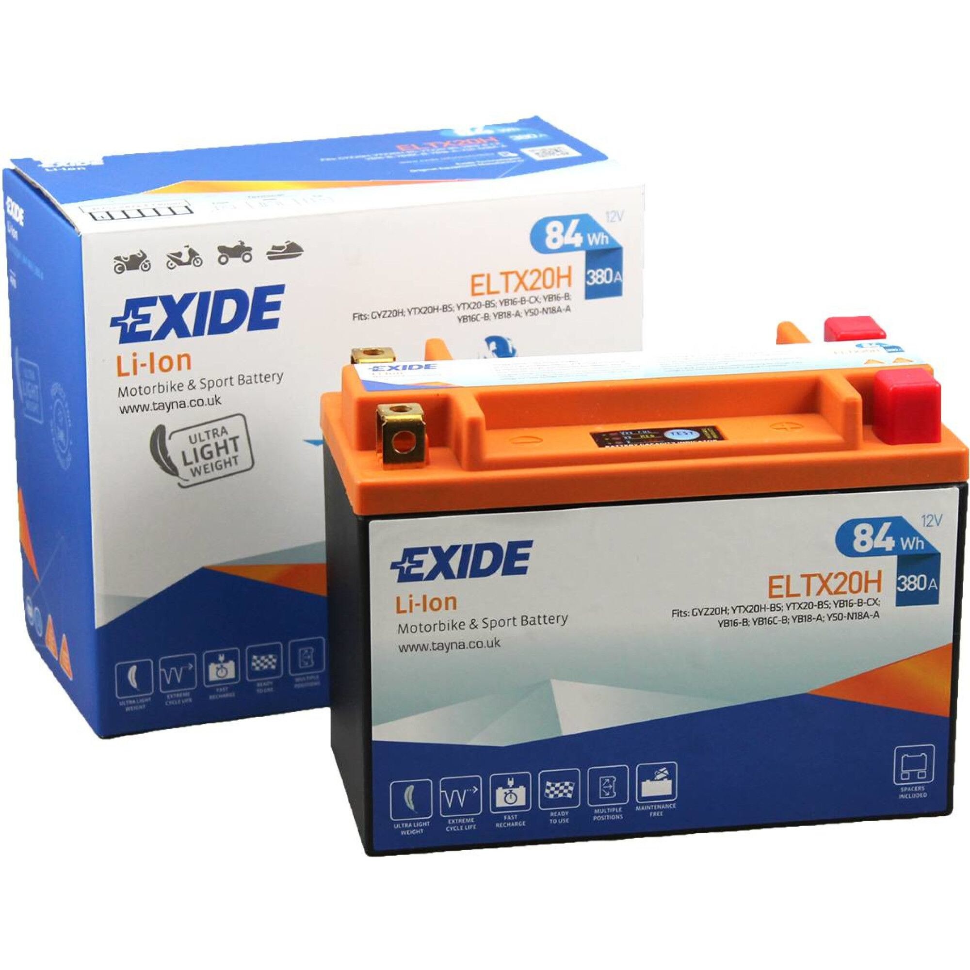 Baterie moto EXIDE Lithium ELTX20H