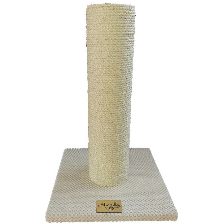 Stalp cu sisal natural, Mireille Design, 30 x 30 x 45, Crem