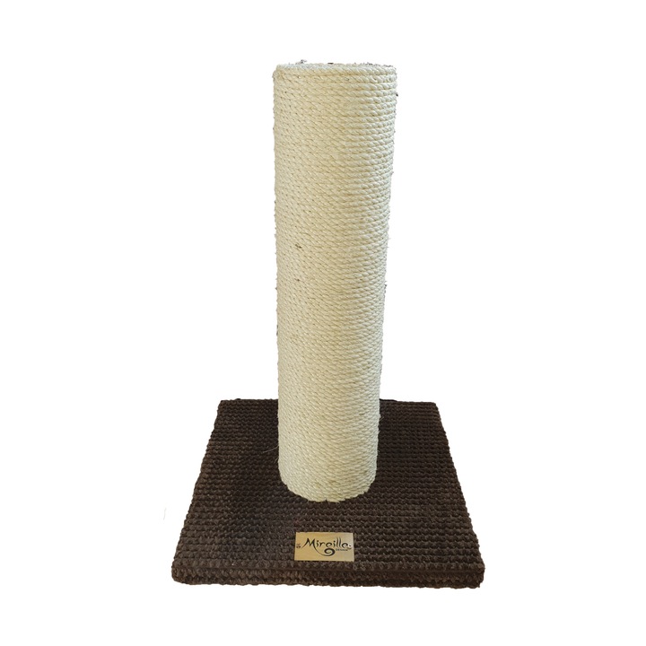 Stalp cu sisal natural, Mireille Design, 30 x 30 x 45, Maro inchis