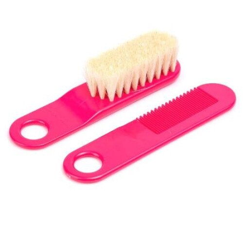 Set perie par, pieptene, roz, Canpol, 2/424