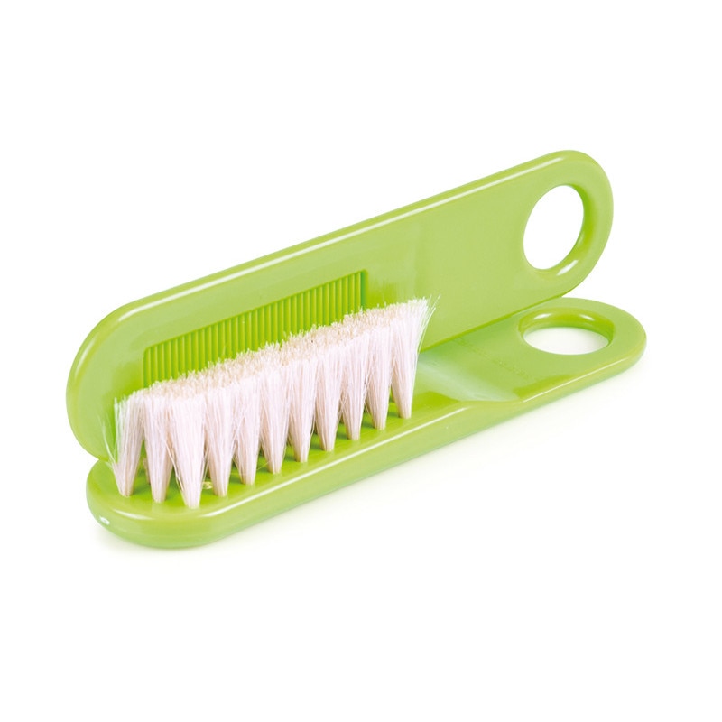 Set perie par, pieptene, verde, Canpol, 2/424