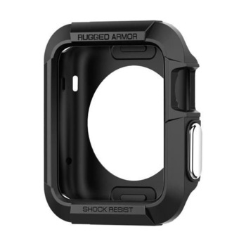 Carcasa Apple Watch 42 mm TPU SPIGEN Rugged Armor Black Carcasa Apple Watch 42 mm TPU SPIGEN Rugged Armor Black