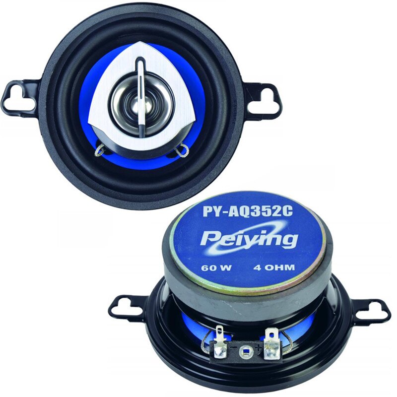 Set 2 Difuzoare Auto 2 cai Peiying SD-22, 3.5 inch - 8.8 cm , Putere 2 x 60W