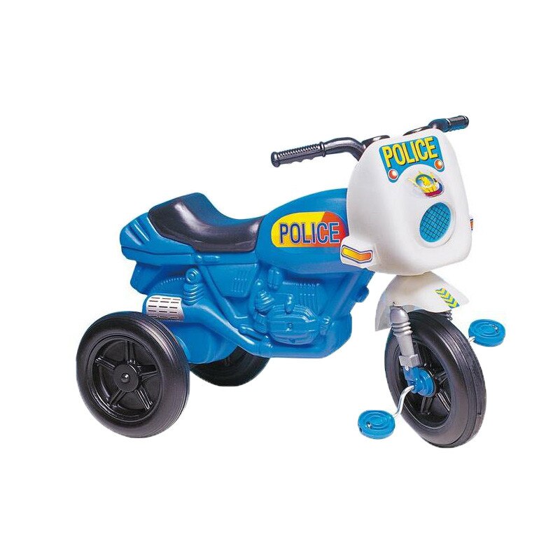 Motocicleta cu pedale Dohany Police Motor MDPM-01A, Albastru