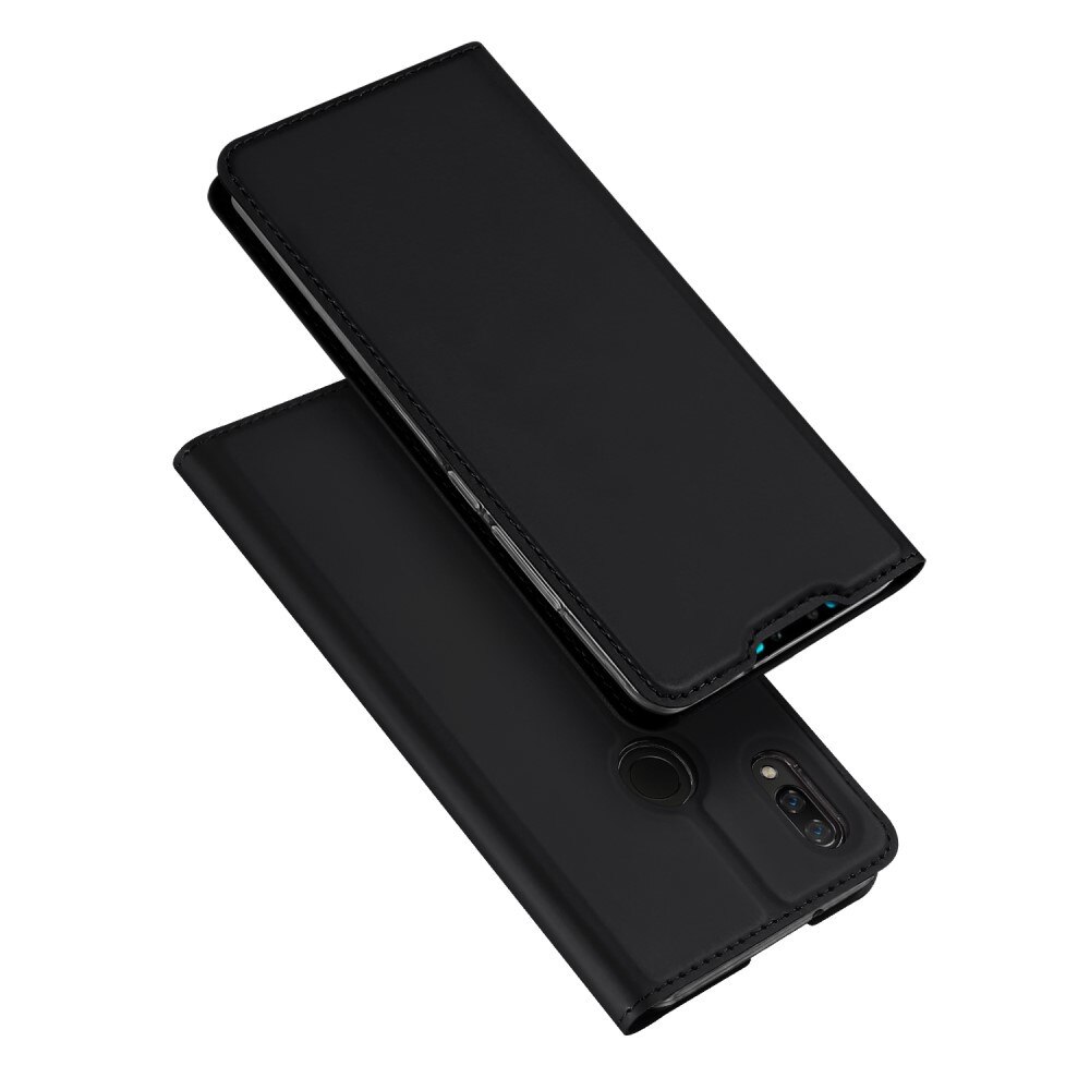 Husa Huawei P Smart (2019) - DUX DUCIS, Piele, tip Cover, Neagra