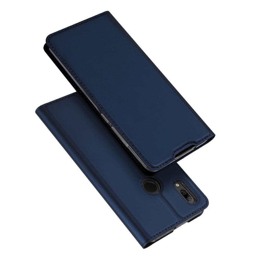 Husa Huawei P Smart (2019) - DUX DUCIS, Piele, tip Cover, Albastru inchis