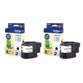 Cartus cerneala LC229XLBK negru x 2 Brother original 4800 pagini Cartus cerneala LC229XLBK negru x 2 Brother original 4800 pagini