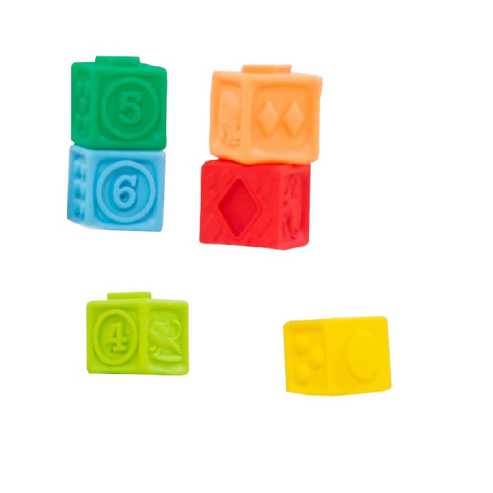 Set 6 cuburi moi, Eurekakids, multicolore