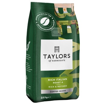 Cafea Boabe Rich Italian Taylors of Harrogate, 100% Arabica, 227 gr. Cafea Boabe Rich Italian Taylors of Harrogate, 100% Arabica, 227 gr.