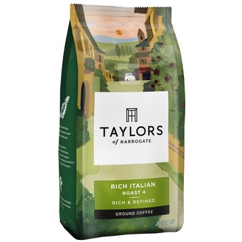 Cafea macinata Taylors of Harrogate Rich Italian, 100% Arabica, 227 gr
