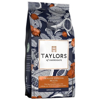 Cafea macinata Taylors of Harrogate Brazil, 100% Arabica, 227 gr Cafea macinata Taylors of Harrogate Brazil, 100% Arabica, 227 gr
