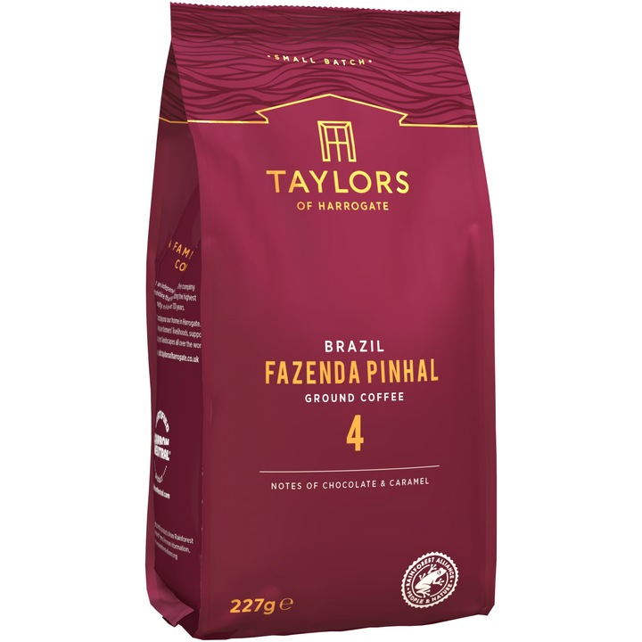 Cafea macinata Taylors of Harrogate Brazil, 100% Arabica, 227 gr