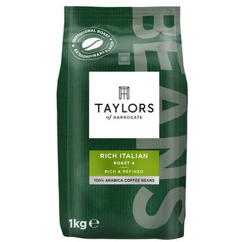 Cafea Boabe Rich Italian Taylors of Harrogate, 100% Arabica, 1 kg. Cafea Boabe Rich Italian Taylors of Harrogate, 100% Arabica, 1 kg.