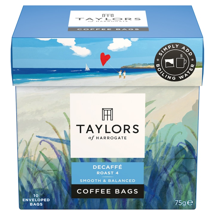 Сашета безкофеиново кафе Taylors of Harrogate, 100% арабика, 10 сашета, 75 гр