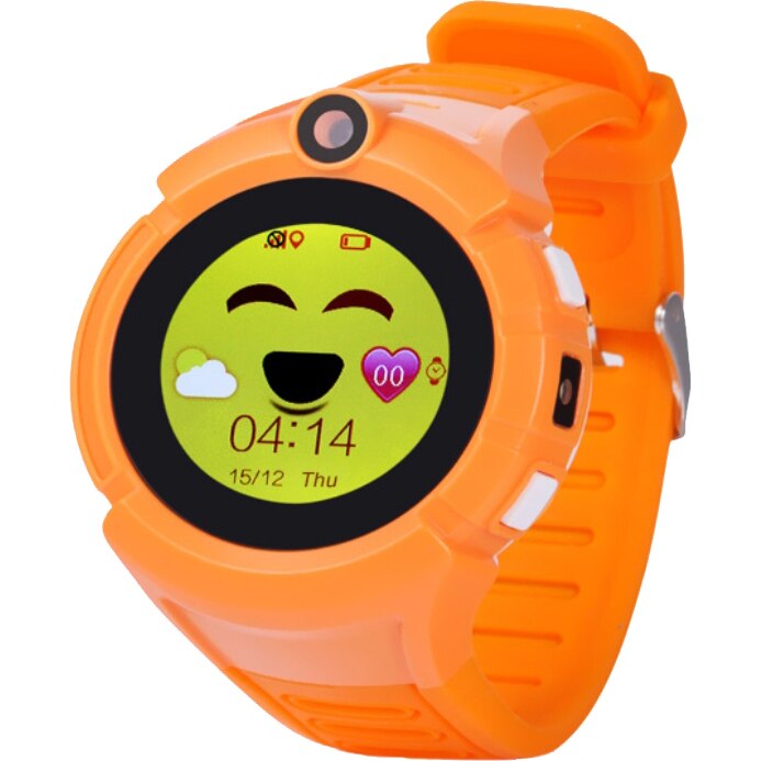 Ceas smartwatch copii Wonlex GW600, GPS, Functie telefon, SIM prepay cadou, Portocaliu