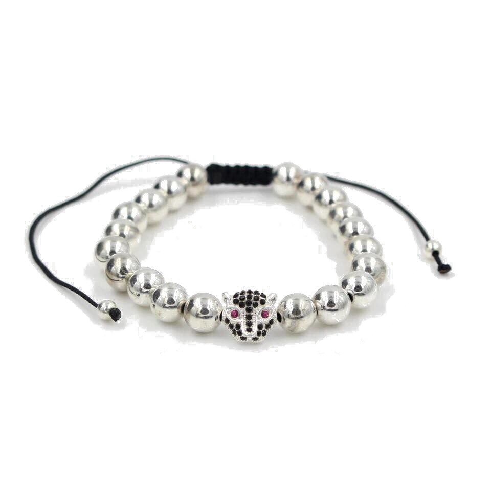 Bratara LUX Panther cu pietre semipretioase Ajustabila AN-07