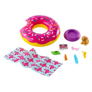 Set 10 accesorii pentru petrecerea la piscina Barbie Set 10 accesorii pentru petrecerea la piscina Barbie